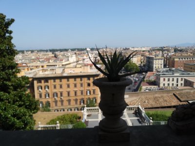 Vatican Walled City Palace on a hill overlooking Rome- Pope's have it pretty good!