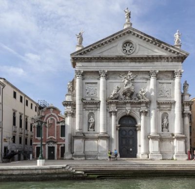 The San Stae Church at the San Stae Vaporetto Stop on the Grand Canal