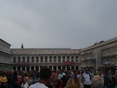 St Mark's Square-2 side Offices in Renaissance styles new & old, Center building by Napoleon in Neoclassical style 