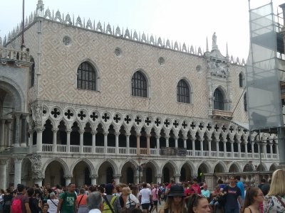 Doge's Palace-housed the fascinating government of this rich & powerful city while serving as the home of the Venetian ruler