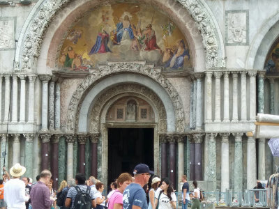 St. Mark's Basilica- Mosaic over main entrance depicting the Ascension of Jesus Christ