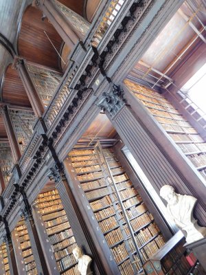 Trinity College Dublin grand old library- Home of the Book of Kells