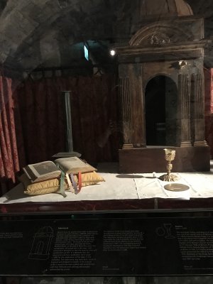 Christ Church Cathedral Crypt- the tabernacle used when James II attended Mass at Christ Church in 1689