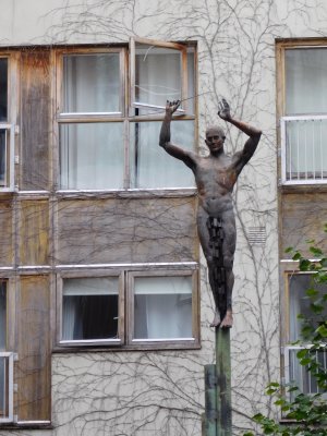A Statue In Memory Of Handel's Messiah by the Hotel