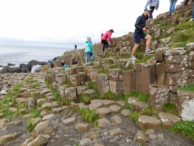 Giant's Causeway the result of an ancient volcanic fissure eruption