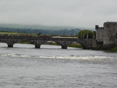 Thomond Bridge(1836)- Seven-arch rock-faced limestone road bridge spanning the River Shannon ,
