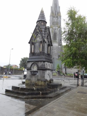St. Johns Fountain AKA Cathedral fountain(1865)- free-standing limestone and marble structure in a Gothic Revival style 