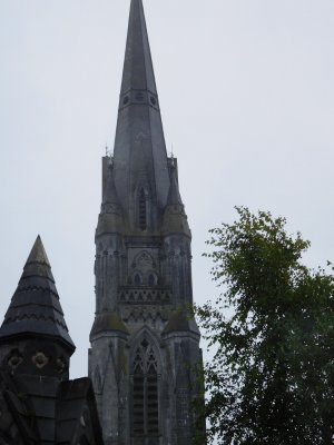 St John's Cathedral Tower- The spirelettes which stand guard at the top of the tower and base of the spire are 30ft high