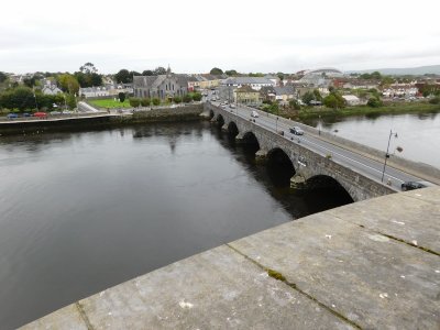 View of Thomond Bridge from King John's Castle