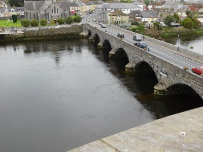 View of Thomond Bridge from King John's Castle