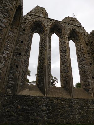 Inch Abbey- Only the impressive east window remains