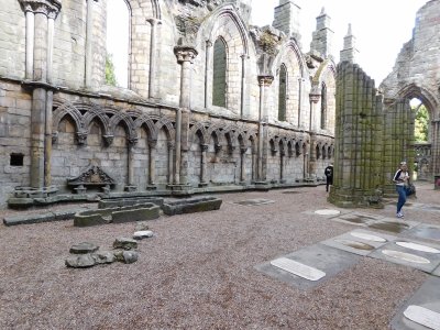 Holyrood Abbey-Legend relates that in 1127,  King David I was hunting in the forests of Edinburgh during the Feast of the Cross