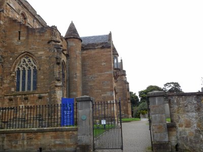 St. Michael's Parish Church (1424) on the site of an older church (1138) where Mary, Queen of Scots was baptised