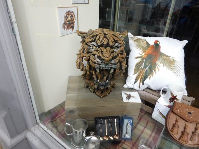 Cool tiger art at a Linlithgow Art Studio