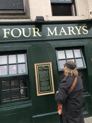 Four Mary's Pub where we ate lunch, initially a dwelling house that dates back to around 1500  