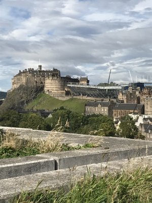 Edinburgh Castle from the roof terrace
