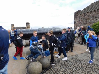 The siege gun Mons Meg, described in a 17th-century document as the great iron murderer called Muckle(big)-Meg