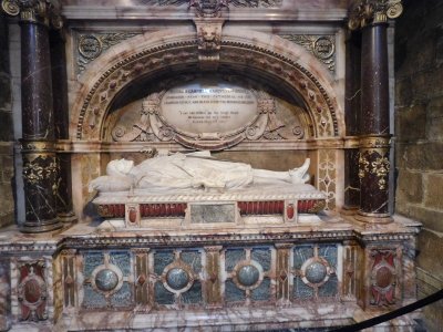 Jacobean-style monument(1895) to Marquess of Montroses rival, Archibald Campbell, 1st Marquess of Argyll, in the St Eloi Aisle