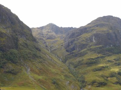  Four Munros (Scottish mountains over 3000 feet high) known as the Black Mount make way for the dramatic peaks of Glencoe