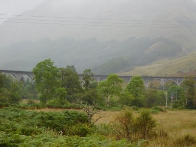 The longest concrete railway bridge in Scotland at 416 yards and crosses the River Finnan at a height of 100 feet
