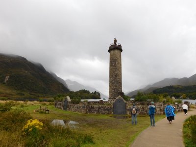 Glenfinnan Monument(1815) at the head of Loch Shiel, a tribute to the Jacobites who fought & died for Prince Charles 