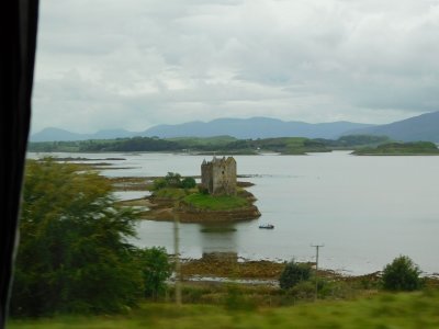 Castle Stalker(1320) in the Gaelic, Stalcaire, meaning Hunter or Falconer-situated on an island in Loch Linnhe
