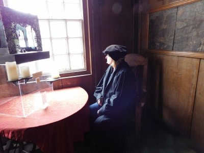 The proposed spot where John Knox would sit and compose his sermons....