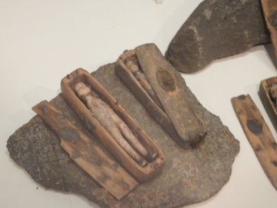The dolls discovered in the cave numbered 17 & appeared to represent each of the bodies sold 