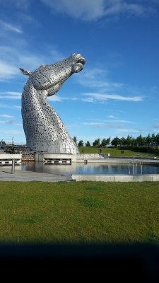 Kelpie, or water kelpie, is a shape-shifting water spirit inhabiting the lochs and pools of Scotland