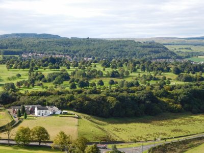 Views of the Scottish countryside from Stirling Castle