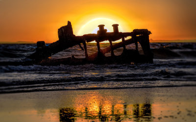 Sunset on Moreton*Credit*