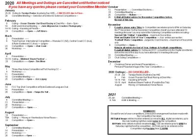 2020 Programme