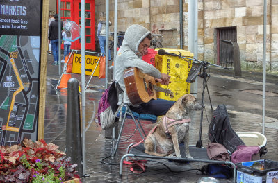 Busking at the Markets