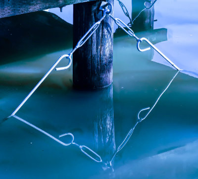 Steel Blue Diamond Reflection