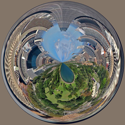 Gardens and City Mirrorball*Merit*