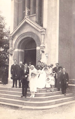 mariage de Juliette et Andre Cotte le 10 Aout 1925
