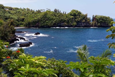 A cove visible from the garden
