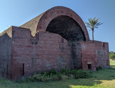 The remains of the main magazine for the fort