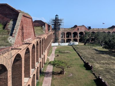 From atop the wall, we had great views of the interior of the fort.