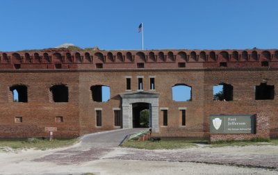 The sally port into Ft Jefferson