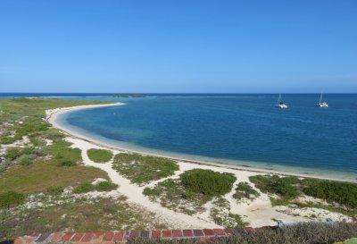 Bush Key on the right with Long Key in the distance