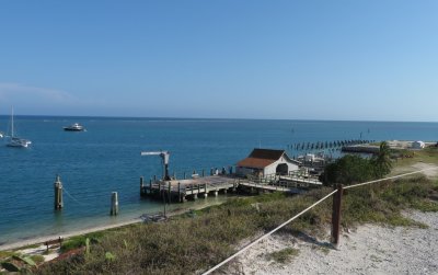The pier where the Ft Jefferson ferry docks