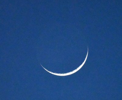 The new moon did not provide us much illumination.