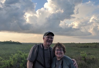 Steve and Mary at the end of the day at Anhinga Trail