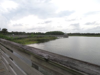 View of Green Cay wetlands from the boardwalk
