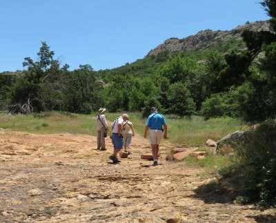 Marion, John, Sharon and Kurt were moving on up the trail.