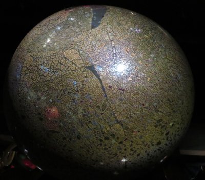 Mary liked the texture and colors of this globe.
