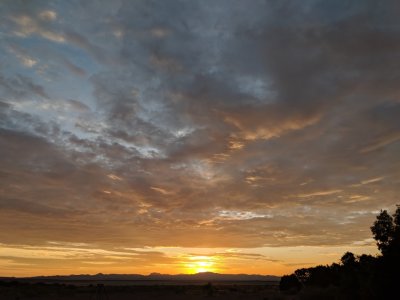 We got to Miller Ranch in time to see the sun rise.