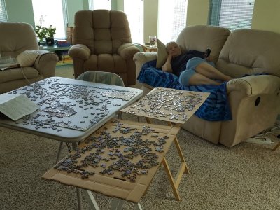 Jackie and the latest puzzle, Sep 9, 2017