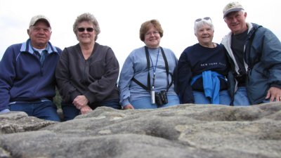 Pepper, Kathy, Mary, Jackie and Steve along the OR coast, June 11, 2012